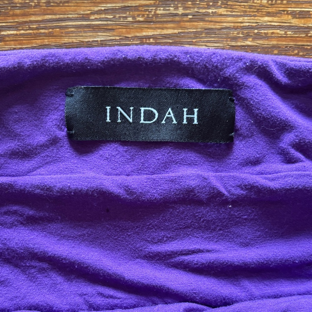 Indah Violet Ribbed Knit Skirt Set - Picture 2 of 2
